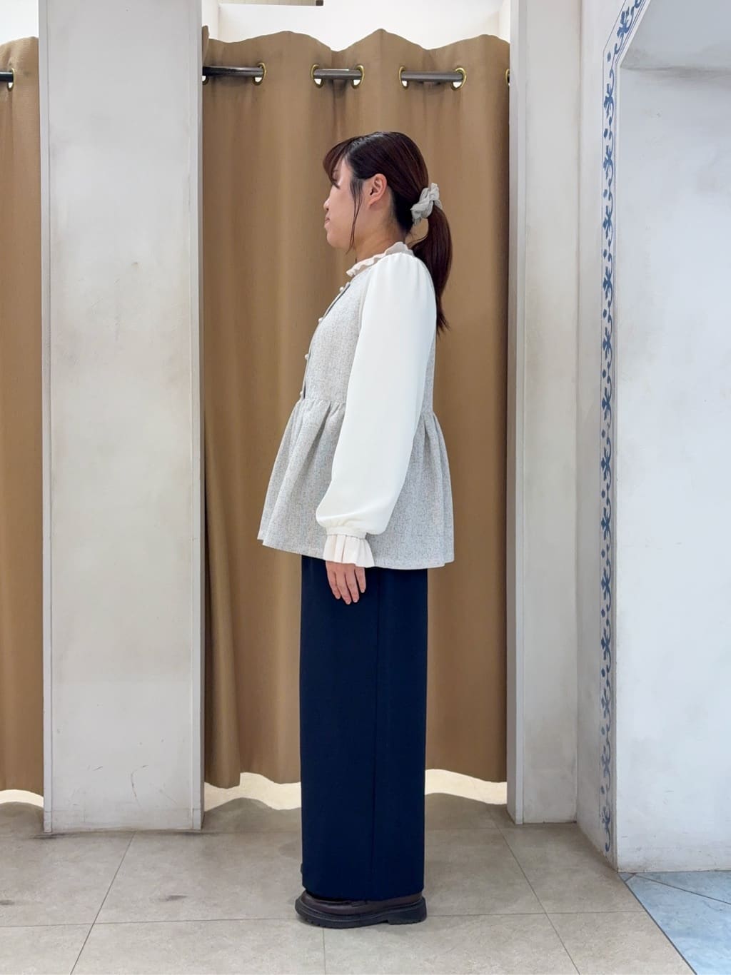 SO(R)Aさんの「SHOO･LA･RUE｜【洗濯機可/S-LL】ほどよいゆとりの もちっとやわらかリブニット」を使ったコーディネート