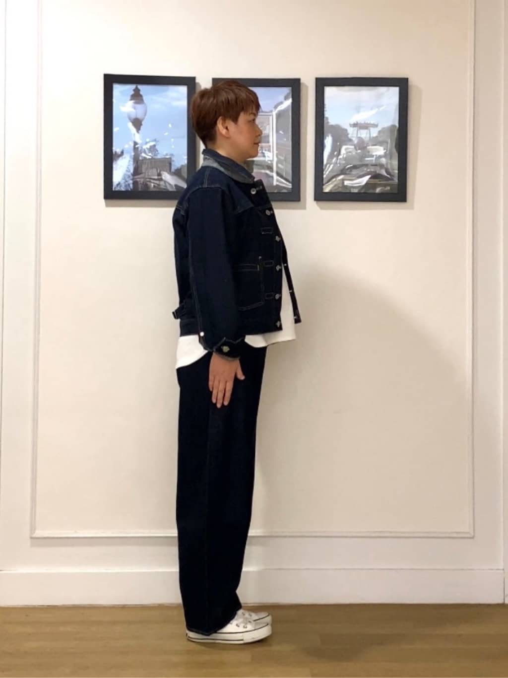 Hiroさんの「Dessin｜【ユニセックス/2WAY】リバーシブルデニムジャケット」を使ったコーディネート