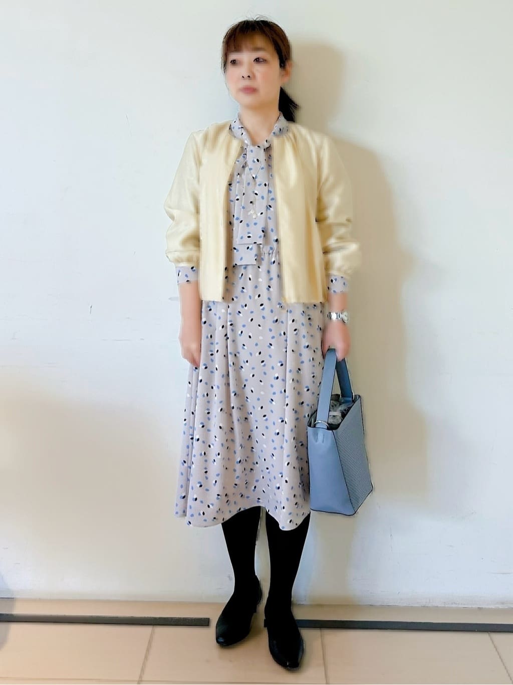 ひーさんの「Reflect｜【ライトアウター／ゆったり羽織れる／気軽な羽織りに◎】ライトブルゾン」を使ったコーディネート