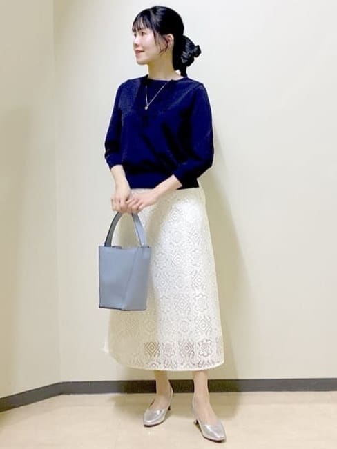  beni_gingerさんの「Reflect｜フロントフリルデザインニット」を使ったコーディネート