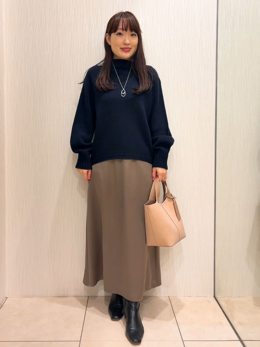 SAHOさんの「UNTITLED｜【洗える】スポンディッシュ ボトルネックニット」を使ったコーディネート