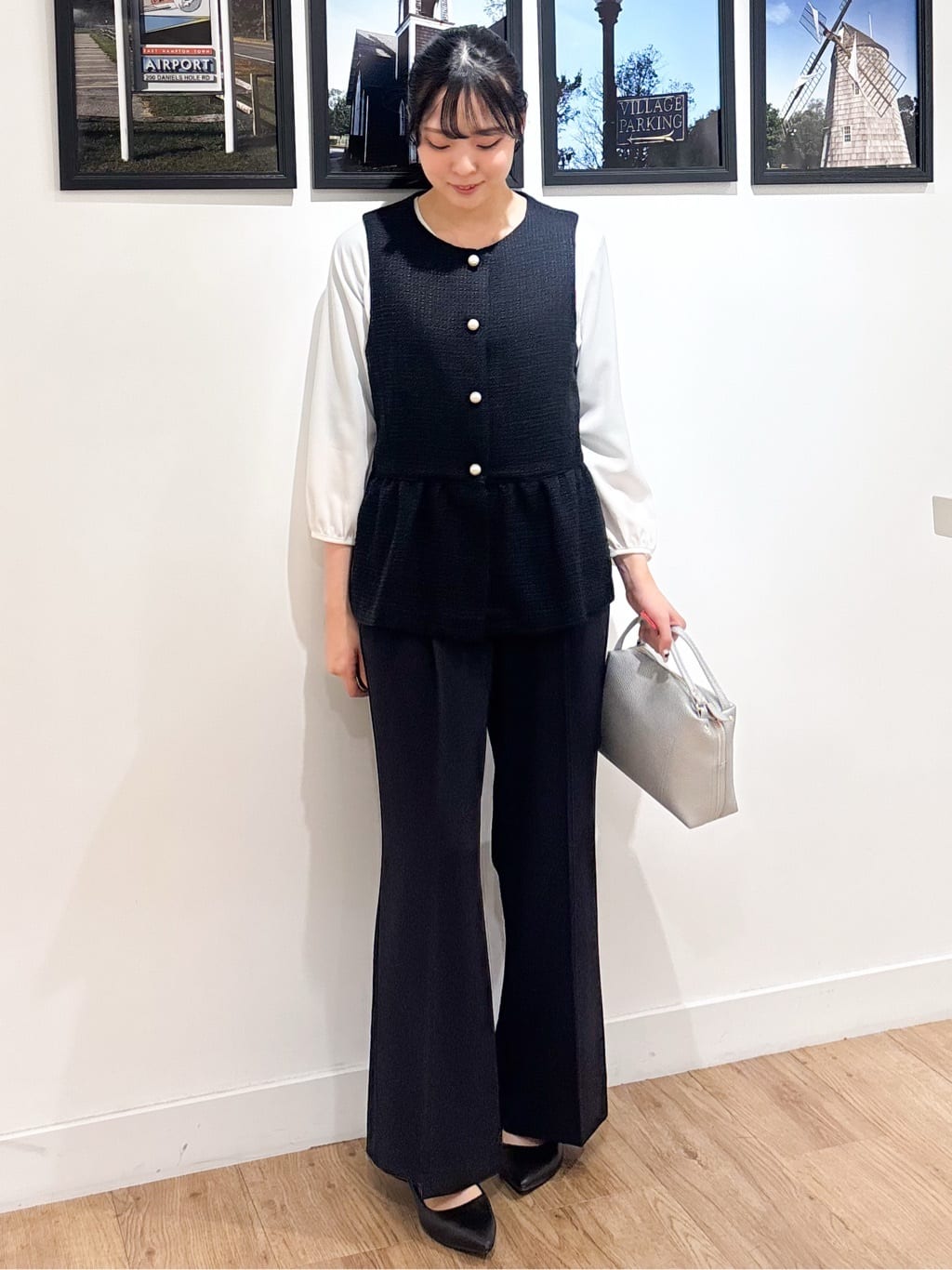 Ririkaさんの「Dessin｜【洗える】ジョーゼットブラウス」を使ったコーディネート