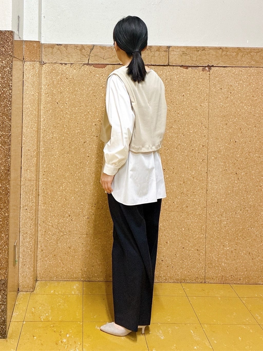 hattoriさんの「INDIVI｜【洗える／UVケア】レイヤード風デザイントップス」を使ったコーディネート