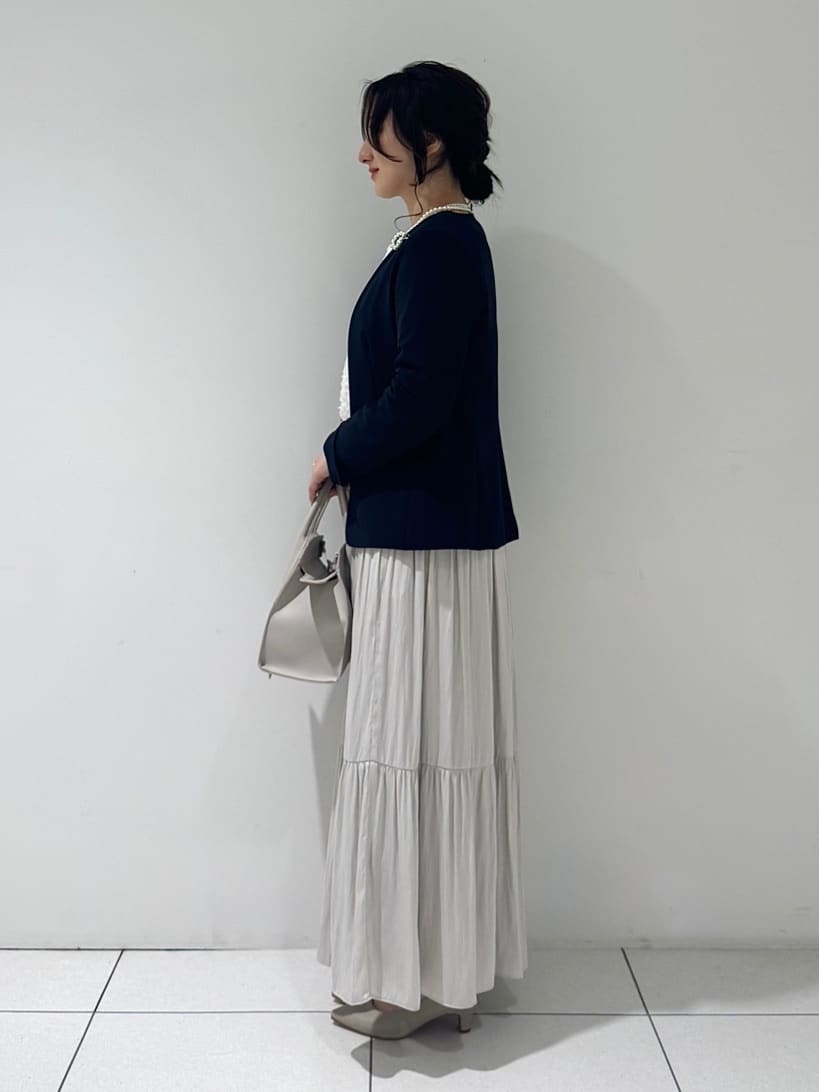 そんさんの「INDIVI｜【通勤スーツ／洗える】ストレッチカラーレスジャケット」を使ったコーディネート