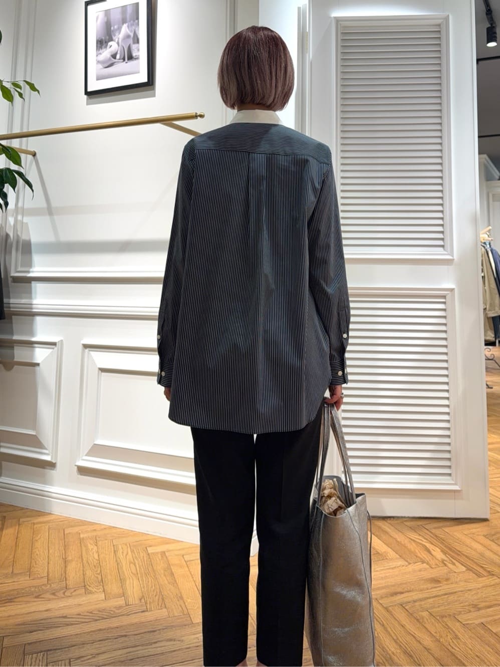 renaさんの「DRESSTERIOR｜◆【通勤/着映え/ウォッシャブル】オーバーシルエット クレリックシャツ」を使ったコーディネート