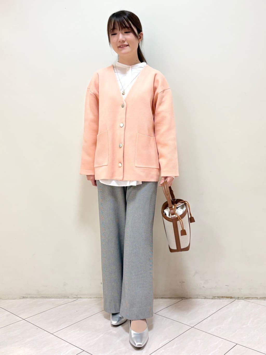 mikiさんの「Reflect｜【着回し力◎】ジャケット風ニットカーディガン」を使ったコーディネート