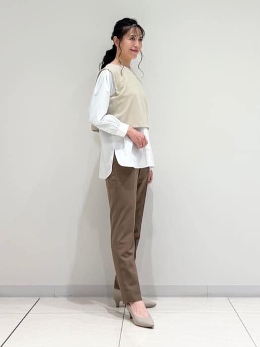 kayoさんの「INDIVI｜【洗える／UVケア】レイヤード風デザイントップス」を使ったコーディネート