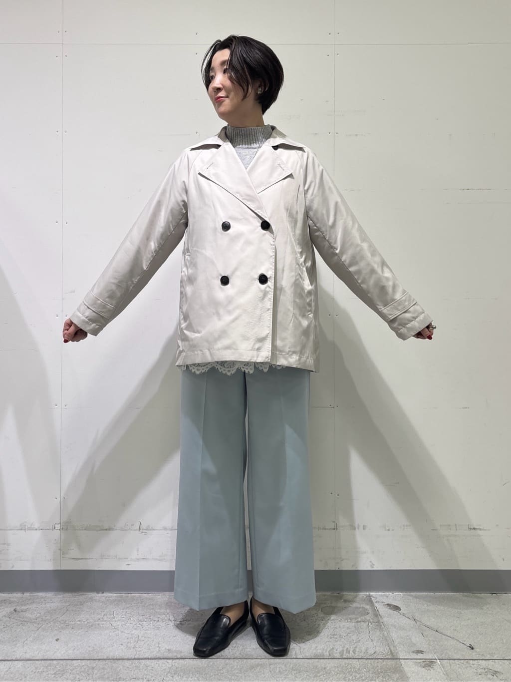 yuriさんの「INDIVI｜【新作褒められパンツ】快温ワイドパンツ」を使ったコーディネート