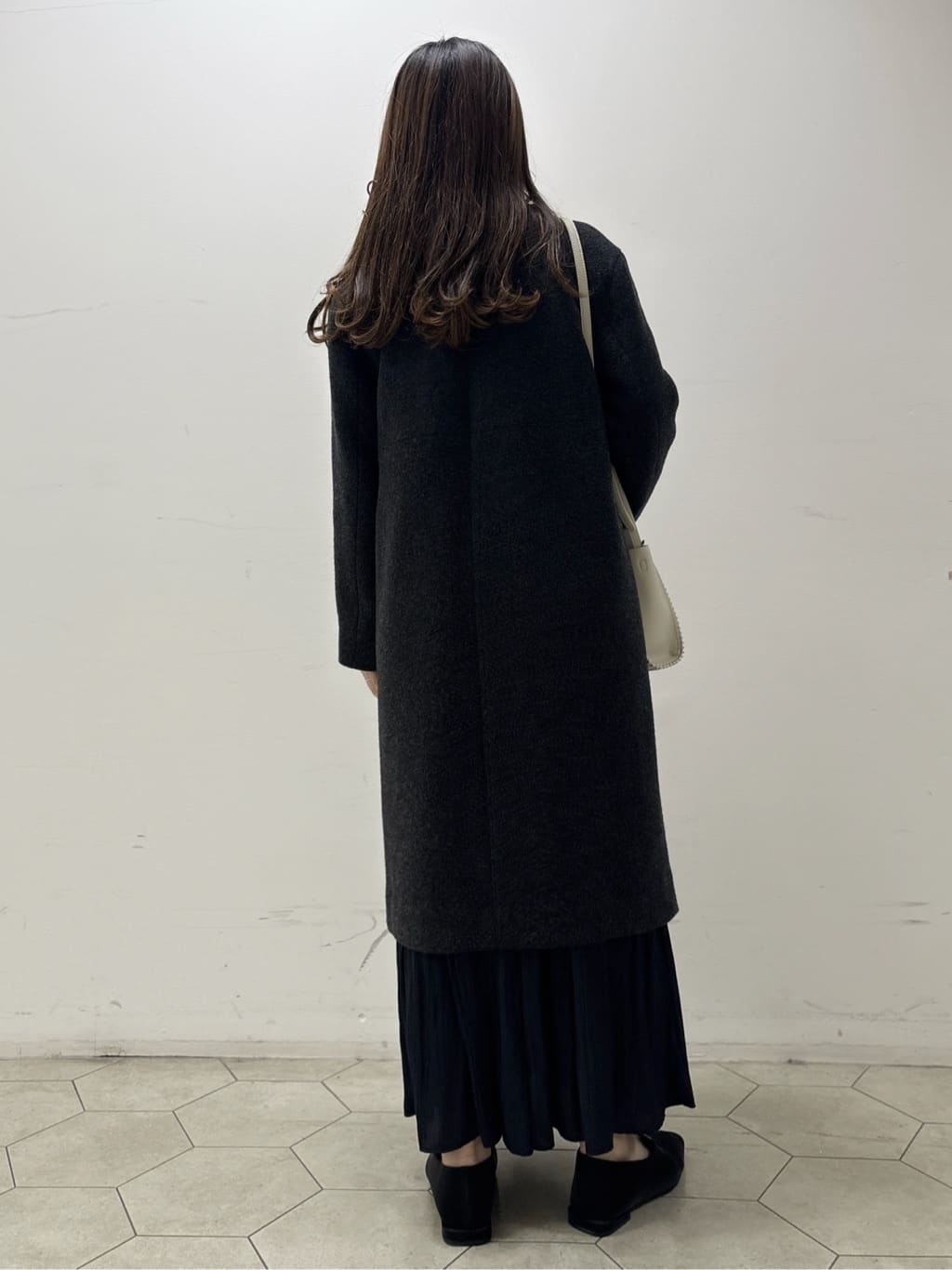 kahoさんの「INDIVI｜【軽量／ウール混】ライトフォルム ロングコート」を使ったコーディネート