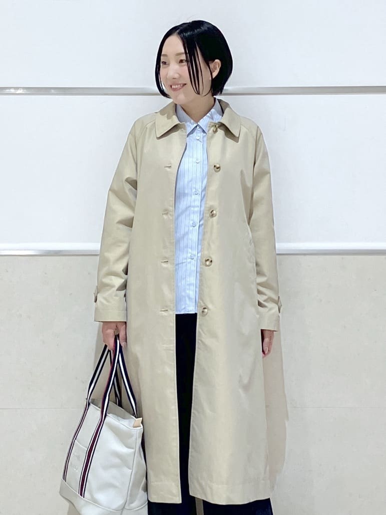 eriko さんの「Dessin｜シャンブレースプリングコート」を使ったコーディネート