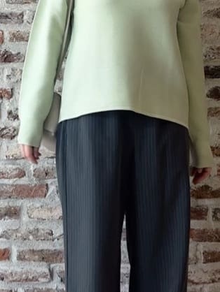tokiさんの「THE SHOP TK｜【S-XLサイズ/選べる6色】どこから見ても美しい ガーターニット/洗濯機OK」を使ったコーディネート