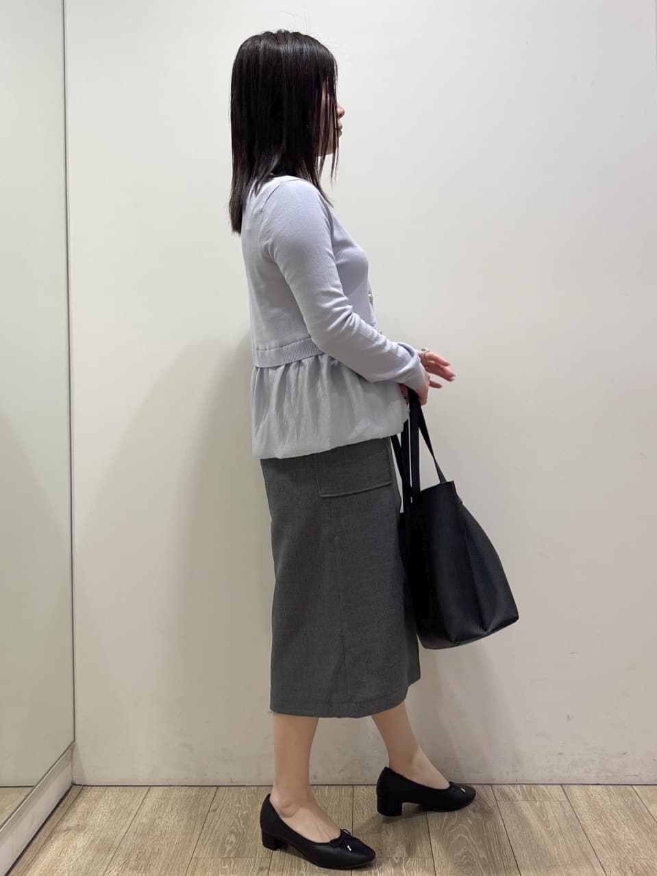 mameさんの「index｜撥水トレンチコート【洗濯機OK／花粉対応】《XS～3L》」を使ったコーディネート
