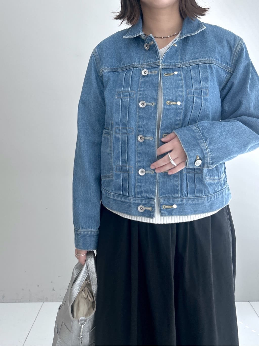 Hirokaさんの「Dessin｜【ユニセックス/2WAY】リバーシブルデニムジャケット」を使ったコーディネート