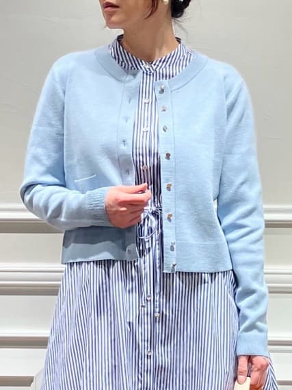 TSUKUIさんの「DRESSTERIOR｜◆ウォッシャブルコットンカシミヤカーディガン」を使ったコーディネート