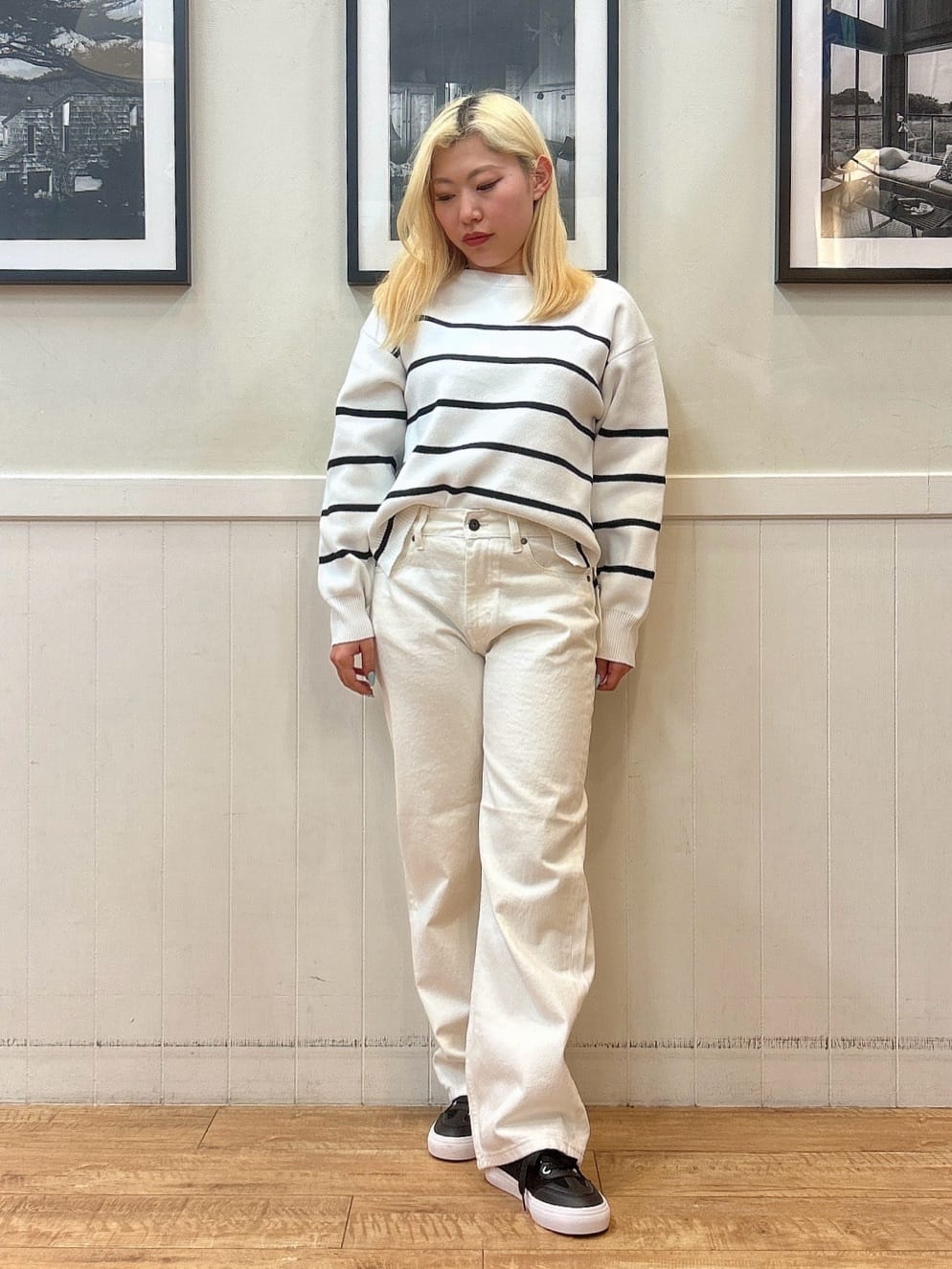 あんこさんの「SHOO･LA･RUE｜【SHOO・LA・RUE DENIM/SS-LL】程よい厚みの ストレートデニムパンツ（10.5オン」を使ったコーディネート