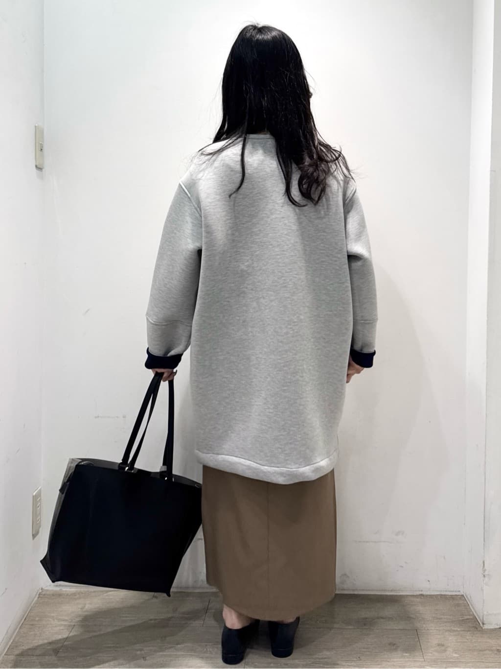 yuicciさんの「OPAQUE.CLIP｜リバーシブル配色ノーカラーコート【洗濯機OK】」を使ったコーディネート