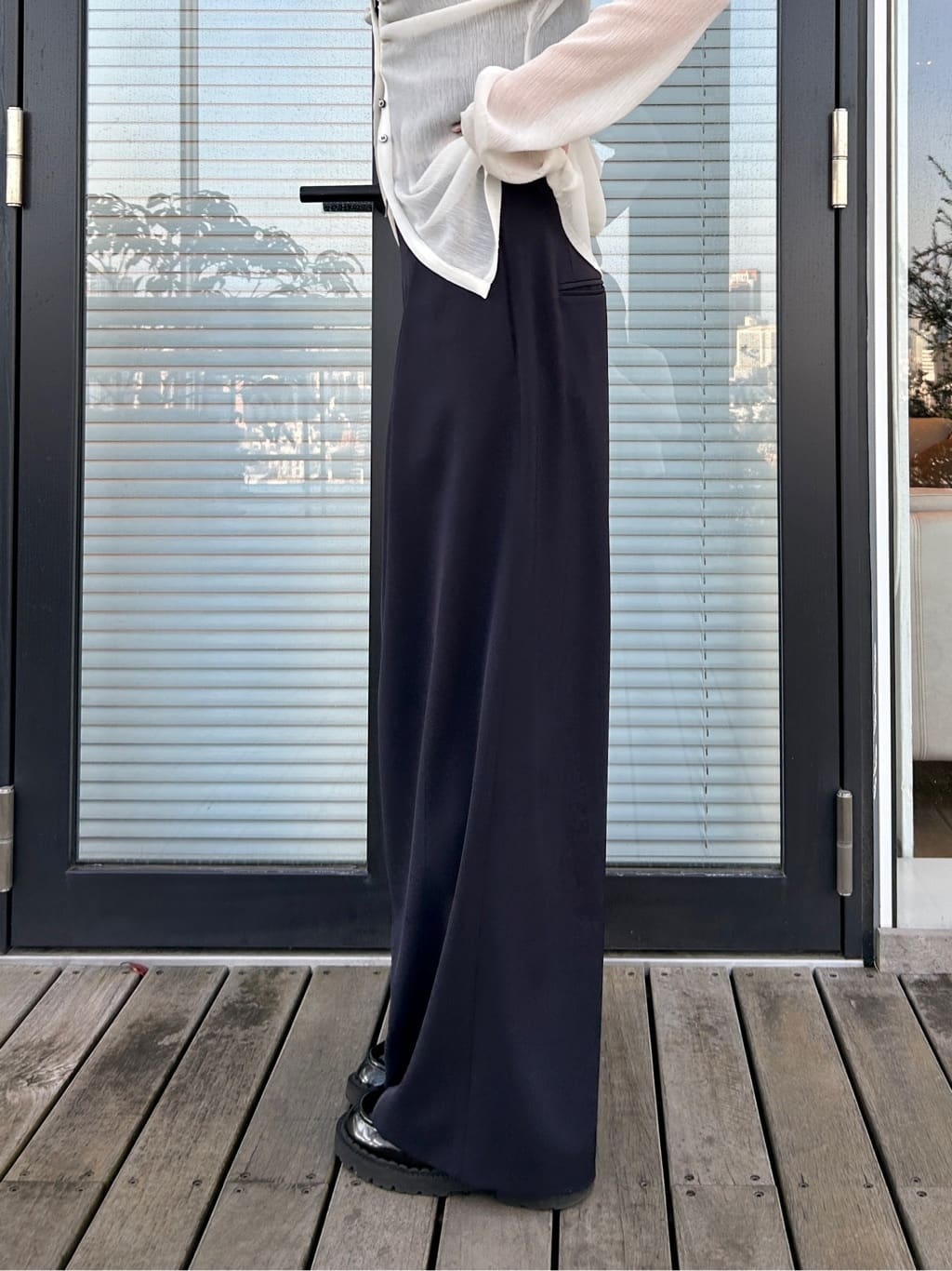 harunaさんの「CODE A｜thin gather shirts」を使ったコーディネート
