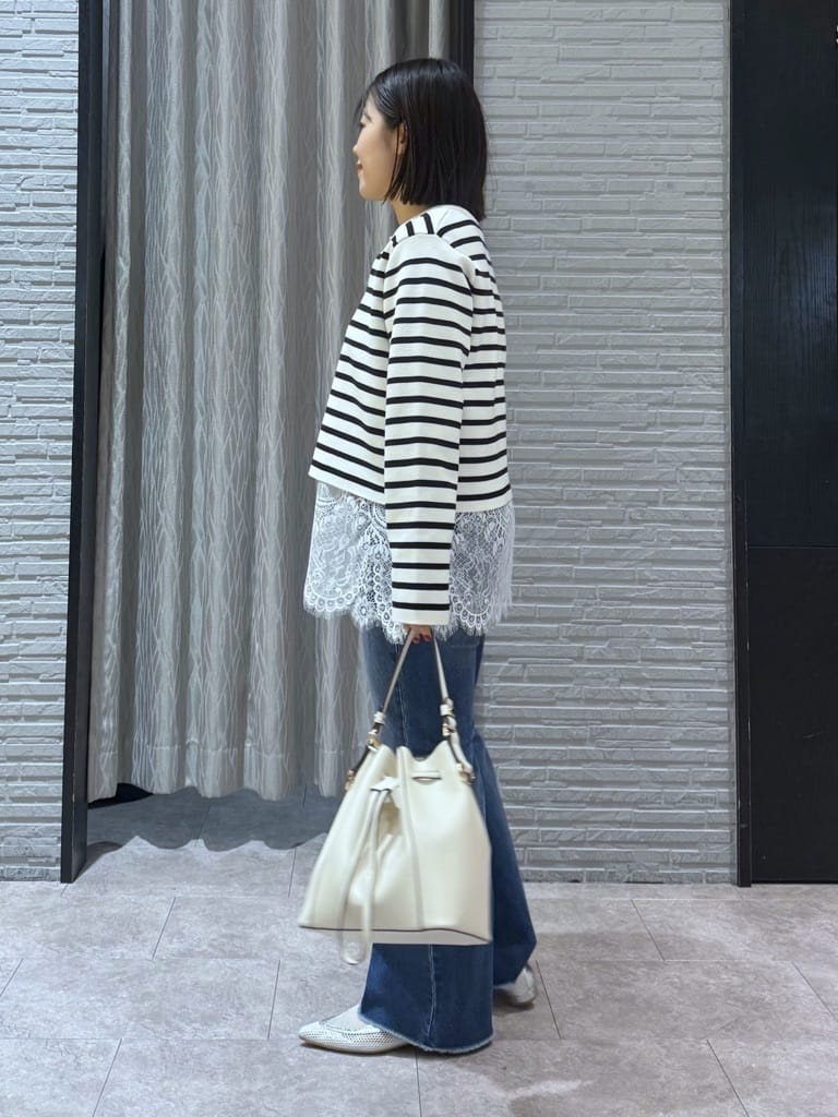 chさんの「THE SHOP TK｜ハーフミラノカーデ」を使ったコーディネート