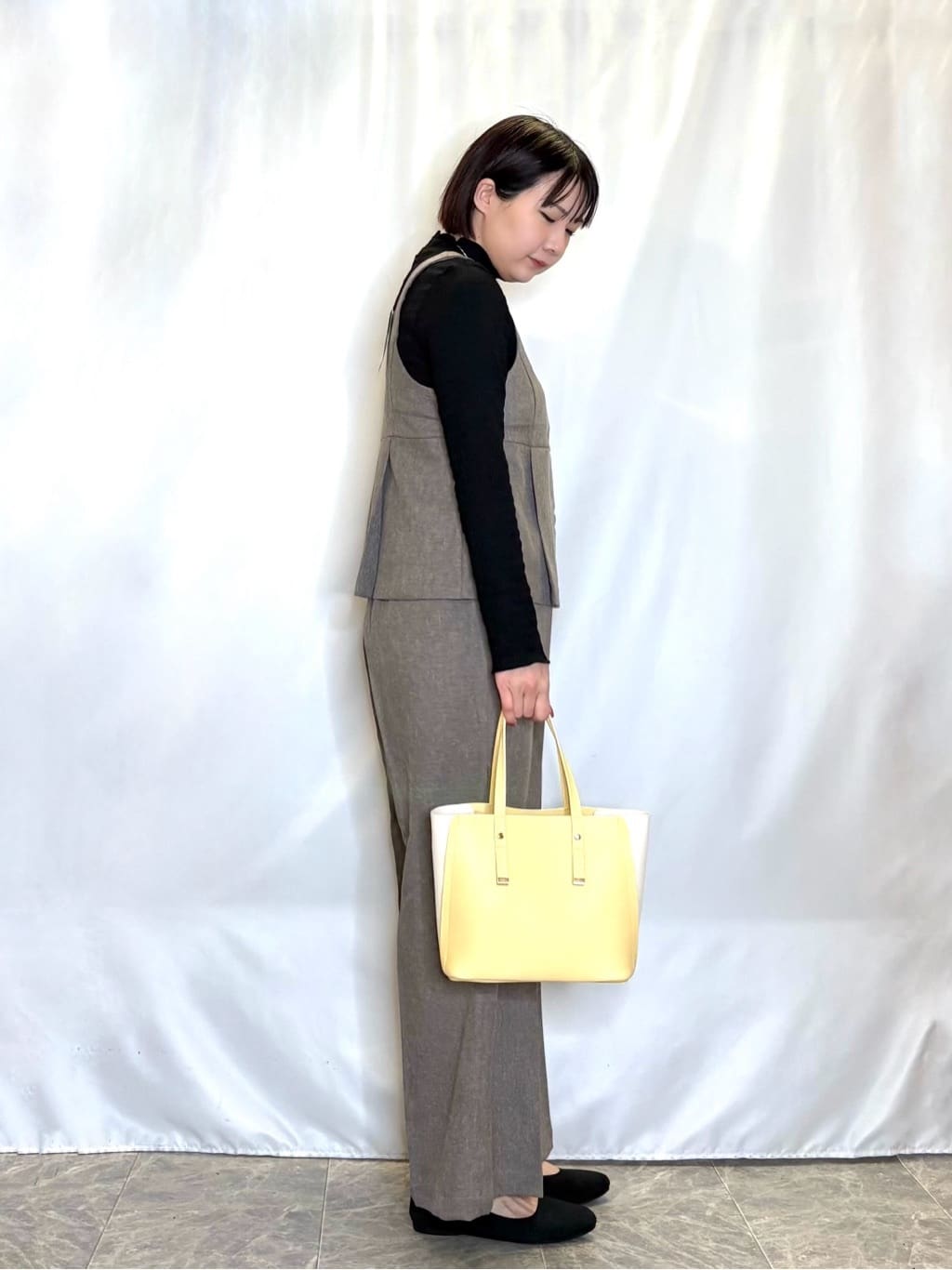 ネリさんの「SHOO･LA･RUE｜【2点セット/S-LL】着回し力も抜群 着るだけで決まる大人上品セットアップ」を使ったコーディネート