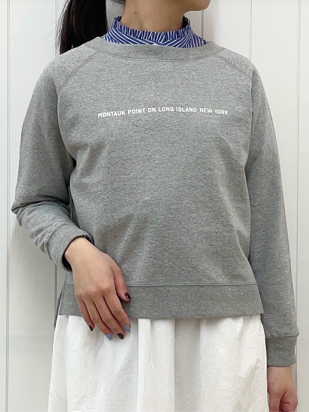 Mayaさんの「Dessin｜【ウエストゴム/洗える】コットンフレアスカート」を使ったコーディネート