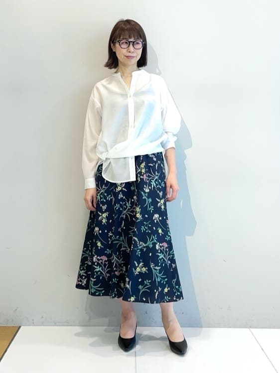 murayamaさんの「INDIVI｜【洗える／上品】きれいめ着流しカーディガンニット」を使ったコーディネート