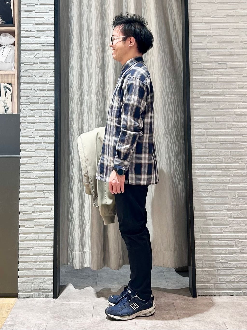 KENJI Iさんの「THE SHOP TK｜FLEX LINE ストレッチリブブルゾン　ストレッチ/防シワ/マシンウォッシャブル/セットアップ可」を使ったコーディネート