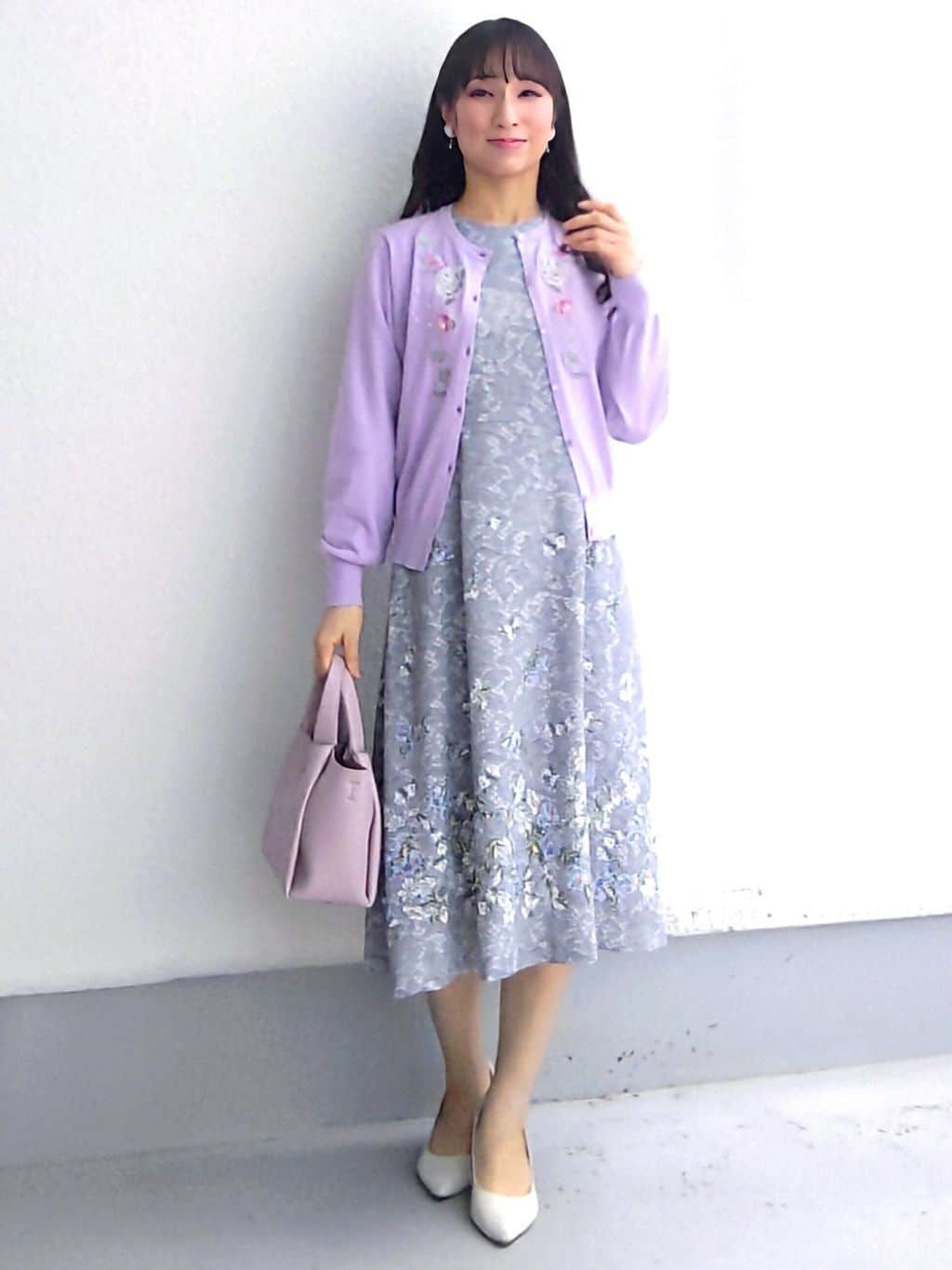 keinaさんの「SunaUna｜【SS～Lサイズ展開／フラワー刺繍】クラフトカーディガン」を使ったコーディネート