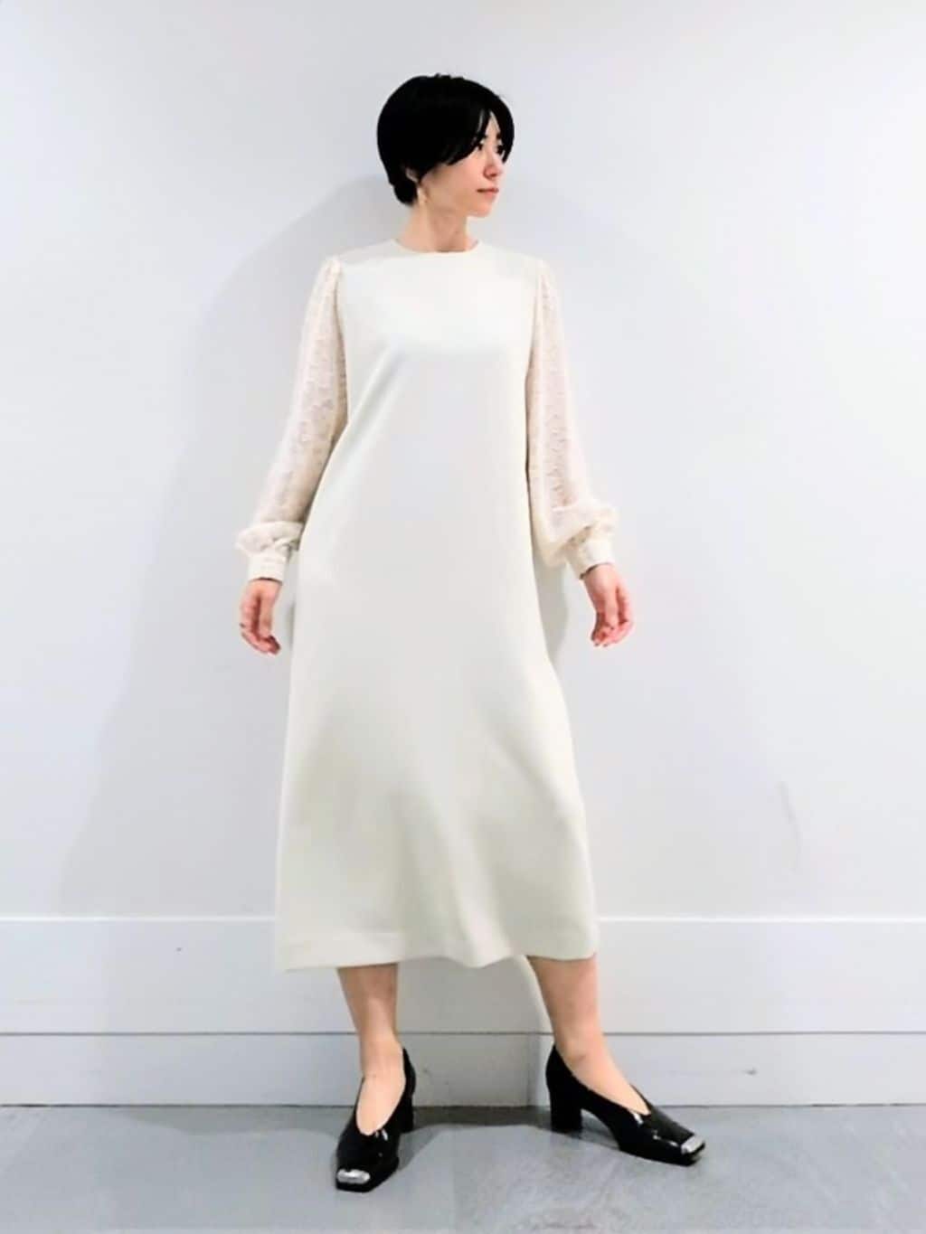 ミズタさんの「UNTITLED｜【オンオフ使える】スラブツイード ジレ」を使ったコーディネート
