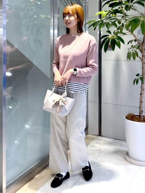 yukaさんの「UNTITLED｜◆【洗える/光沢感】ファンシーヤーンニット」を使ったコーディネート