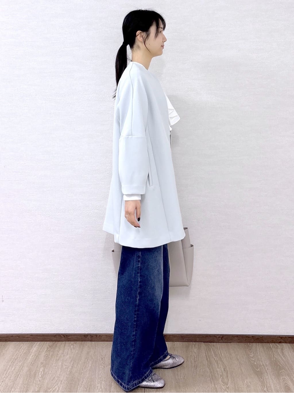 sachikoさんの「OPAQUE.CLIP｜フォルムスリーブミドルコート【洗濯機OK】」を使ったコーディネート