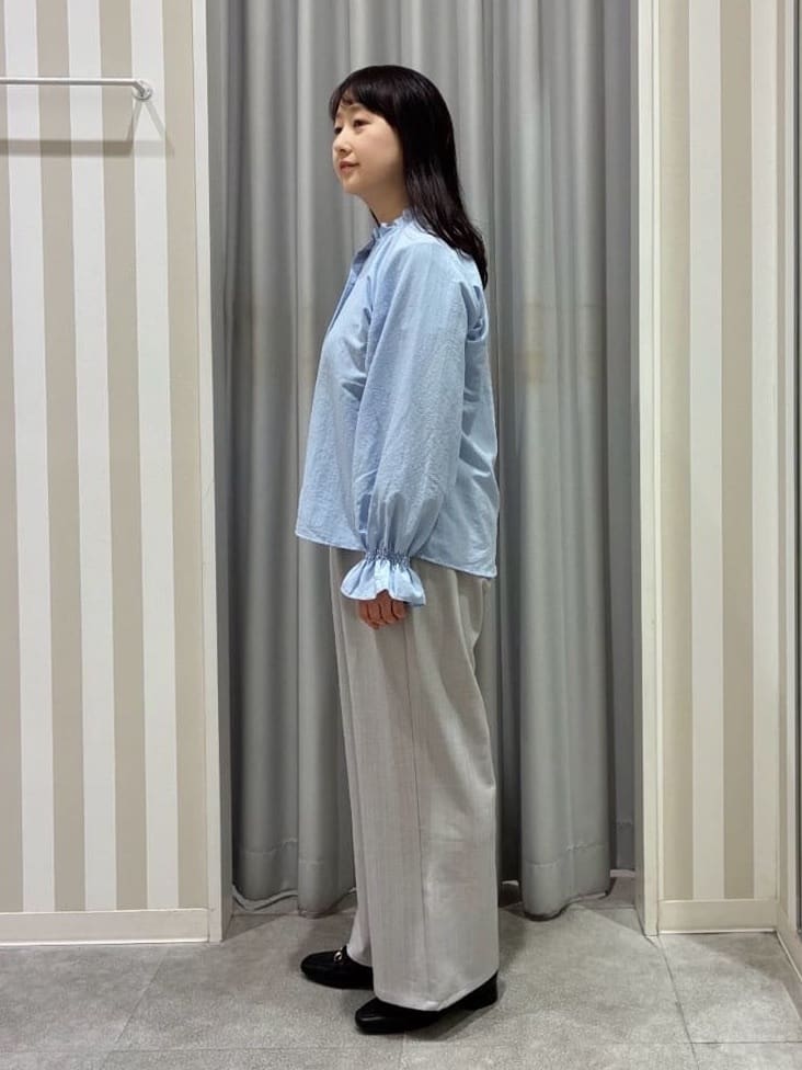 vanseさんの「SHOO･LA･RUE｜【洗濯機可/S-LL】フラップポケットがアクセント ヘリンボーンワイドパンツ」を使ったコーディネート