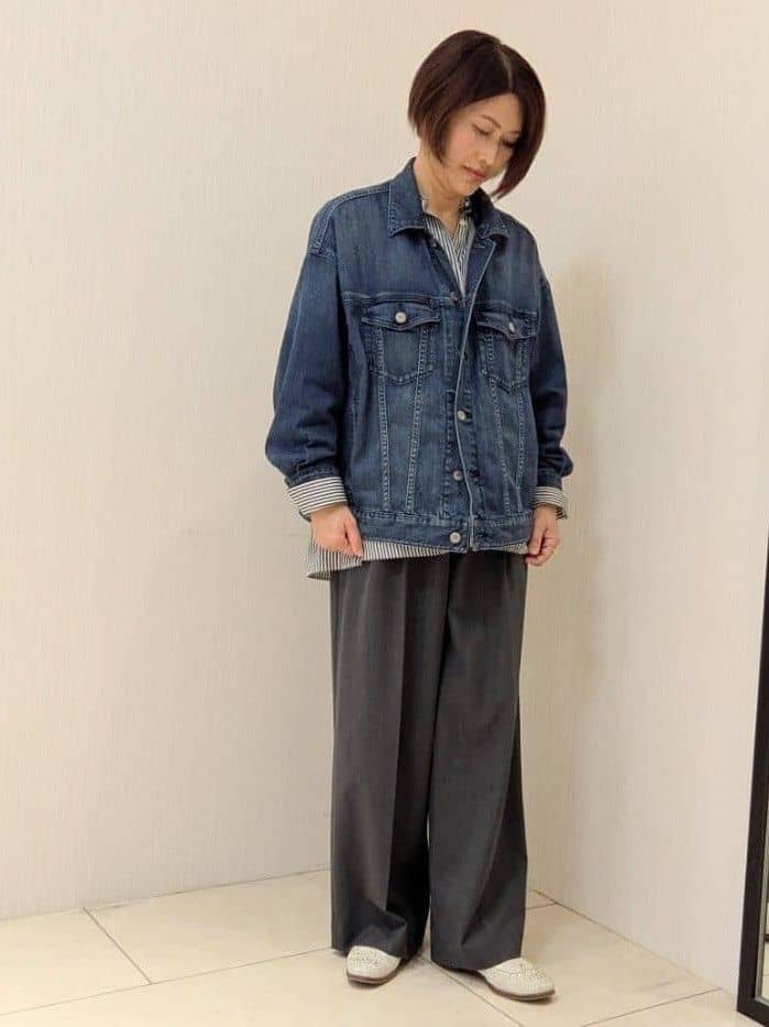 u-macoさんの「UNTITLED｜【Healthy DENIM】別注Bran／デニムジャケット」を使ったコーディネート