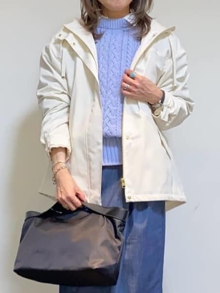 tomoさんの「UNTITLED｜【洗える】スポンディッシュ ケーブル柄ニット」を使ったコーディネート