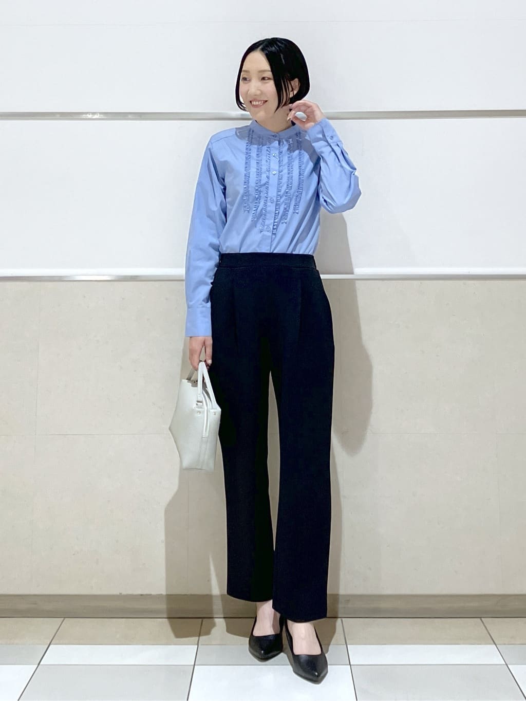 eriko さんの「Dessin｜【入卒/セレモニー/セットアップ可能】ジョーゼットパンツ」を使ったコーディネート