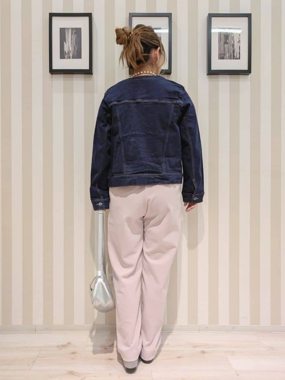 otaさんの「SHOO･LA･RUE｜【SHOO・LA・RUE DENIM/S-LL/高レビュー】大人のための ノーカラーデニムジャケット」を使ったコーディネート