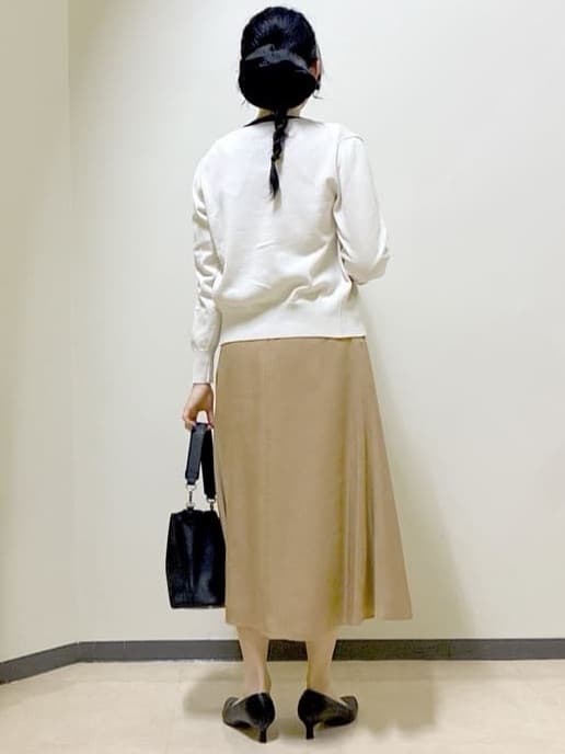  beni_gingerさんの「Reflect｜【アンサンブル可】バイカラーカーディガン」を使ったコーディネート