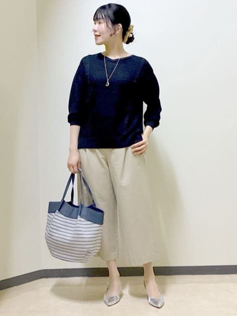  beni_gingerさんの「Reflect｜【パンツ合わせにぴったり◎】ゆったりオフボディニット」を使ったコーディネート