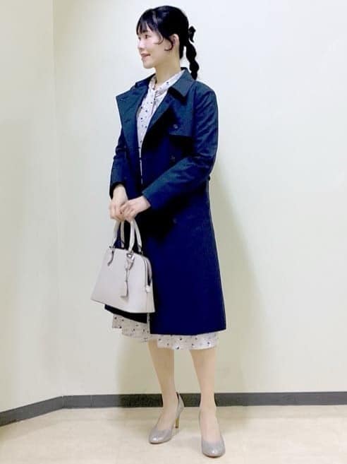 beni_gingerさんの「Reflect｜【セレモニー／通勤／おでかけに◎】フラワープリントボウタイワンピース」を使ったコーディネート
