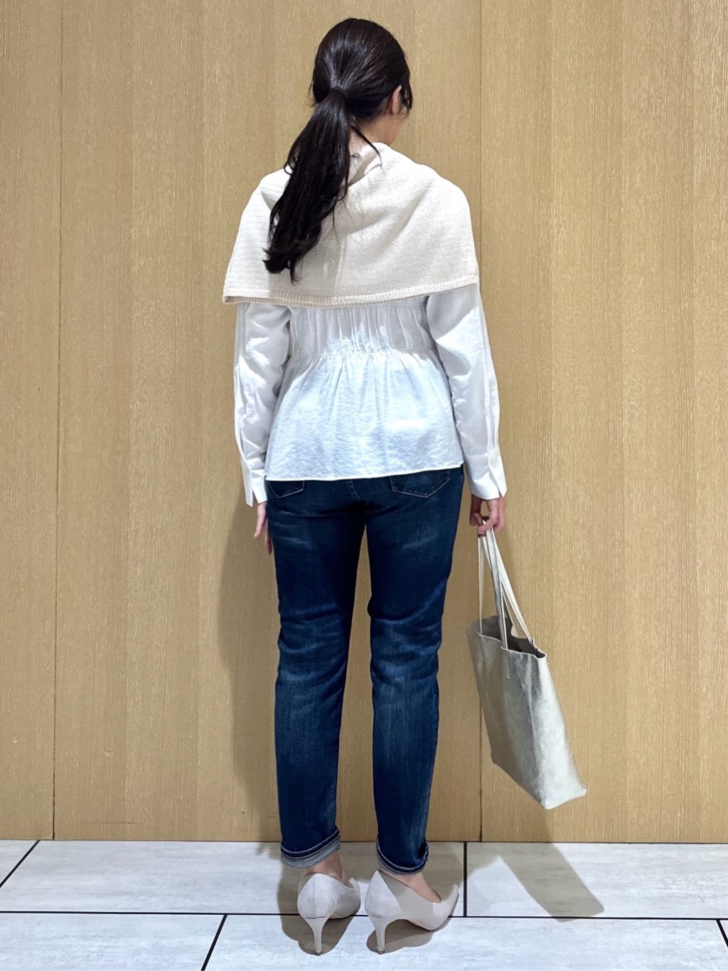 nanaさんの「UNTITLED｜◆【洗える/光沢感】ファンシーヤーンニット」を使ったコーディネート