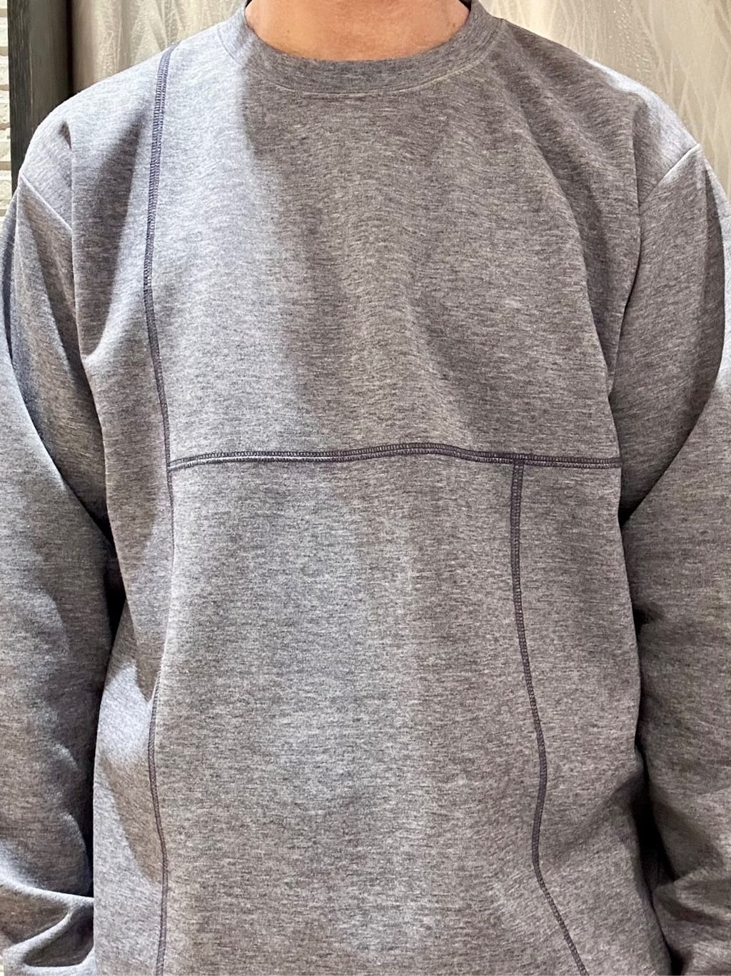 KENJI Iさんの「THE SHOP TK｜ダンボール ステッチ切替デザイン 長袖Tシャツ 洗濯機OK」を使ったコーディネート