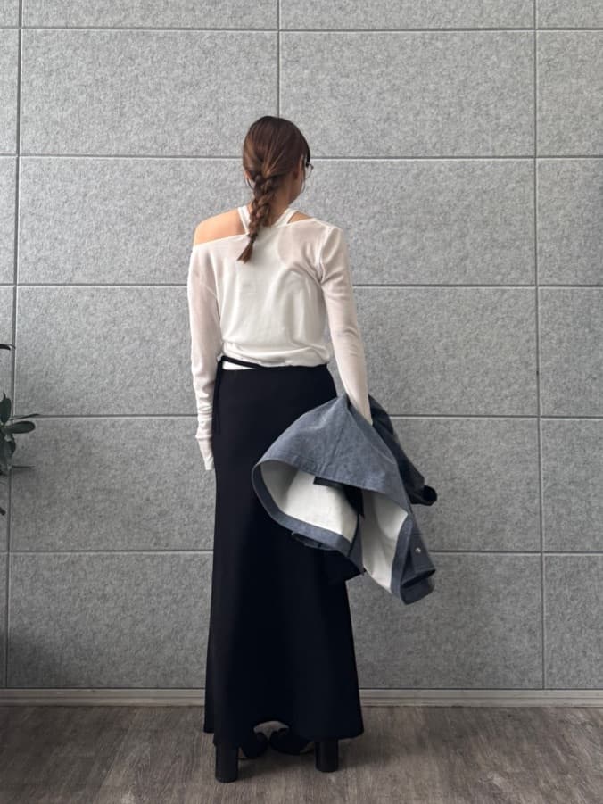 designer yukaさんの「CODE A｜【ReRe】easy－fit long skirt」を使ったコーディネート