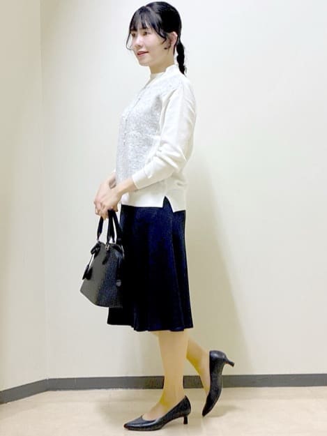  beni_gingerさんの「Reflect｜アーガイル柄ハイネックニット」を使ったコーディネート