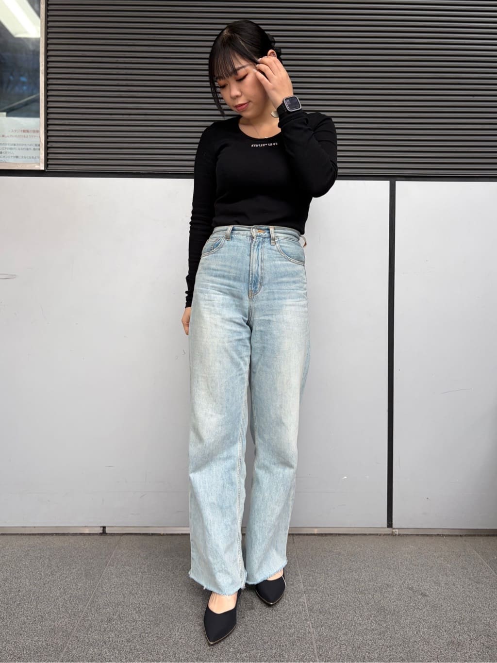 あずみさんの「ESPERANZA｜ポインテッドウェッジパンプス」を使ったコーディネート