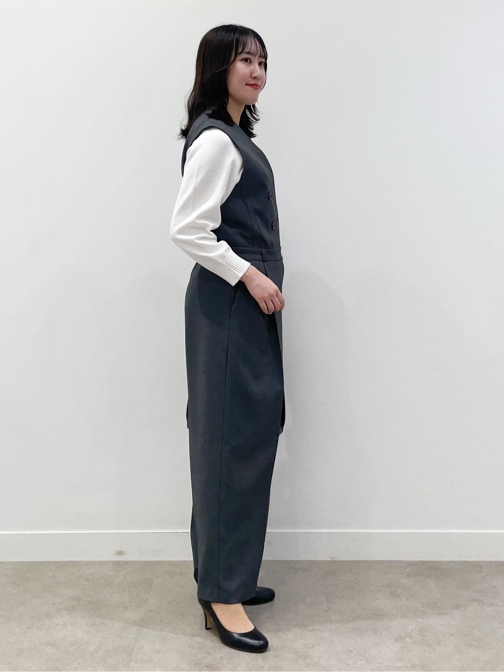 yukariさんの「Dessin｜【花粉ガード/撥水加工/洗える】ステンカラースプリングコート」を使ったコーディネート
