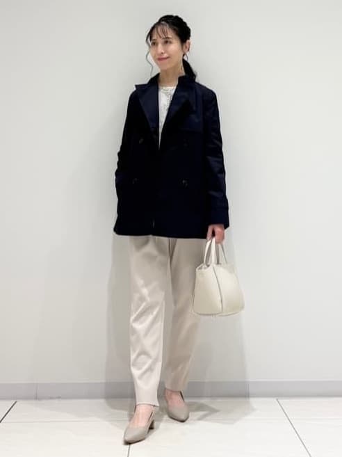 kayoさんの「INDIVI｜【花粉付着防止／撥水／UVケア】名品トレンチコート」を使ったコーディネート