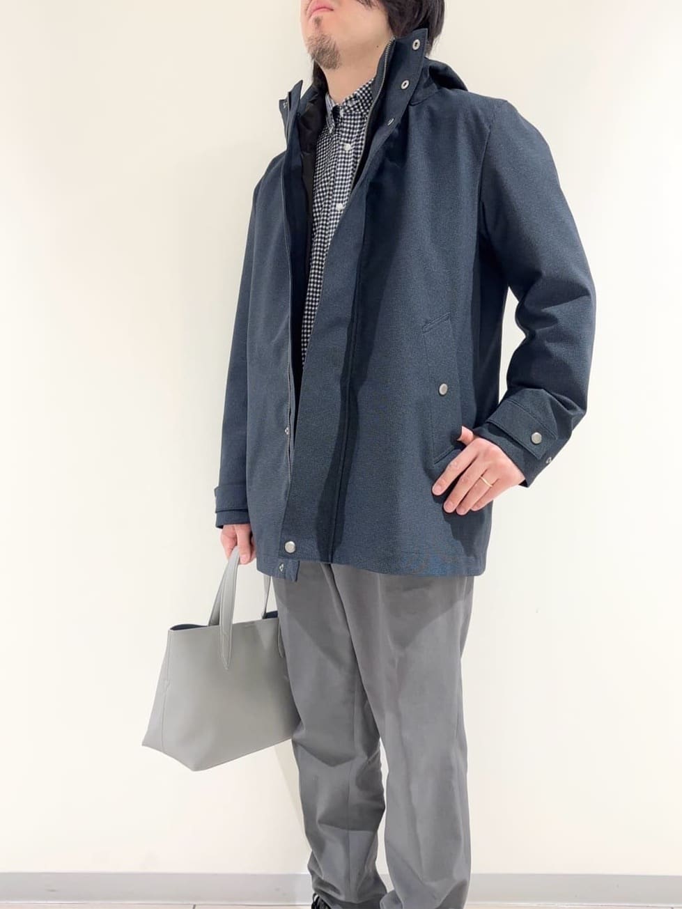 及川さんの「TAKEO KIKUCHI｜【3WAY】ドビー ダウンライナー付ブルゾン」を使ったコーディネート
