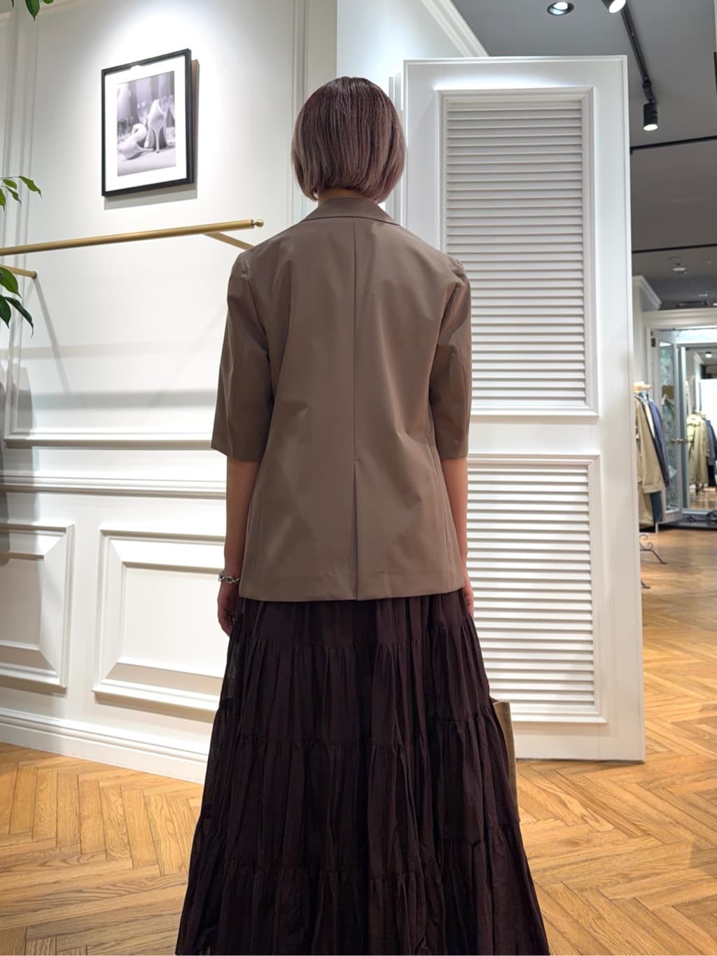 renaさんの「DRESSTERIOR｜【接触冷感/セットアップ可】 2WAYストレッチスリークオータージャケット」を使ったコーディネート