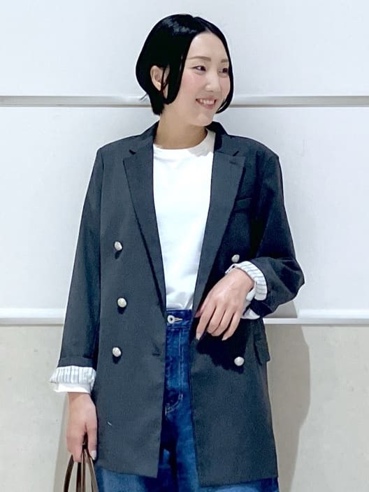 eriko さんの「Dessin｜ダブルジャケット」を使ったコーディネート