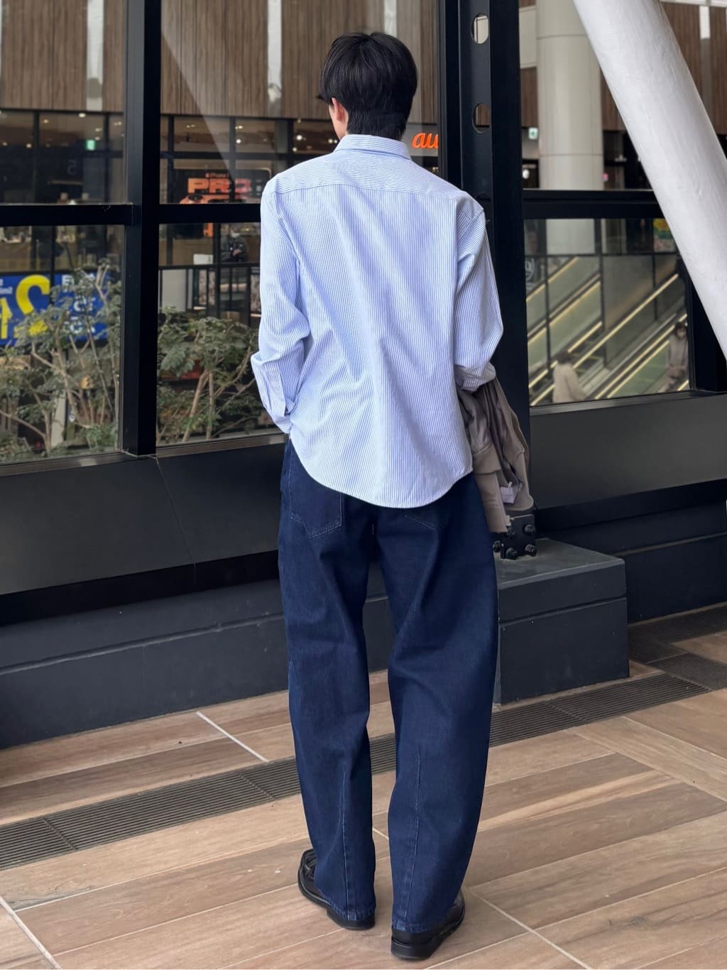 うらしーさんの「THE SHOP TK｜FLEX LINE ストレッチリブブルゾン　ストレッチ/防シワ/マシンウォッシャブル/セットアップ可」を使ったコーディネート