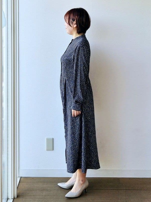 やじまさんの「UNTITLED｜【洗える/きれいめ】クラシカルツイードワンピース」を使ったコーディネート